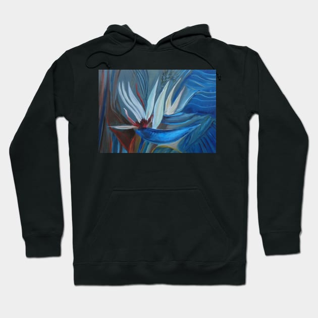 White Bird of Paradise Hoodie by jennyleeandjim